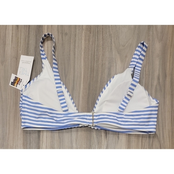 NWT Striped Bikini Top - Picture 2 of 4